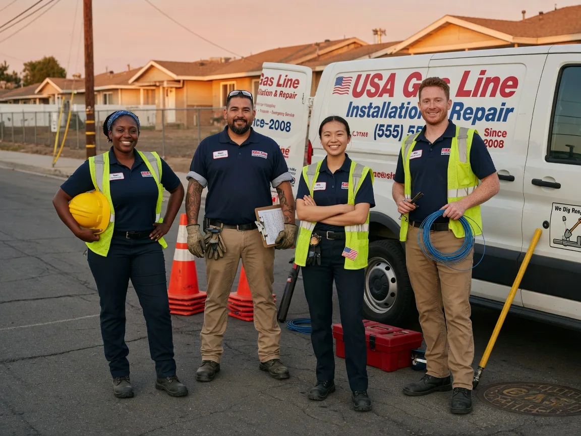 Gas Line Installation company in Manns Choice, PA